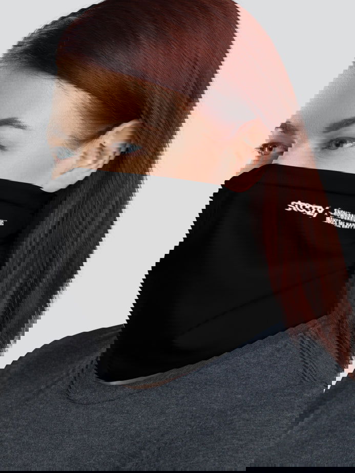 Black Snowboarding Makes Me Happy Neck Gaiter - STEEZY Clothing