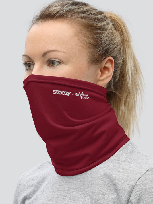 Deep Red Style with Ease Neck Gaiter - STEEZY Clothing