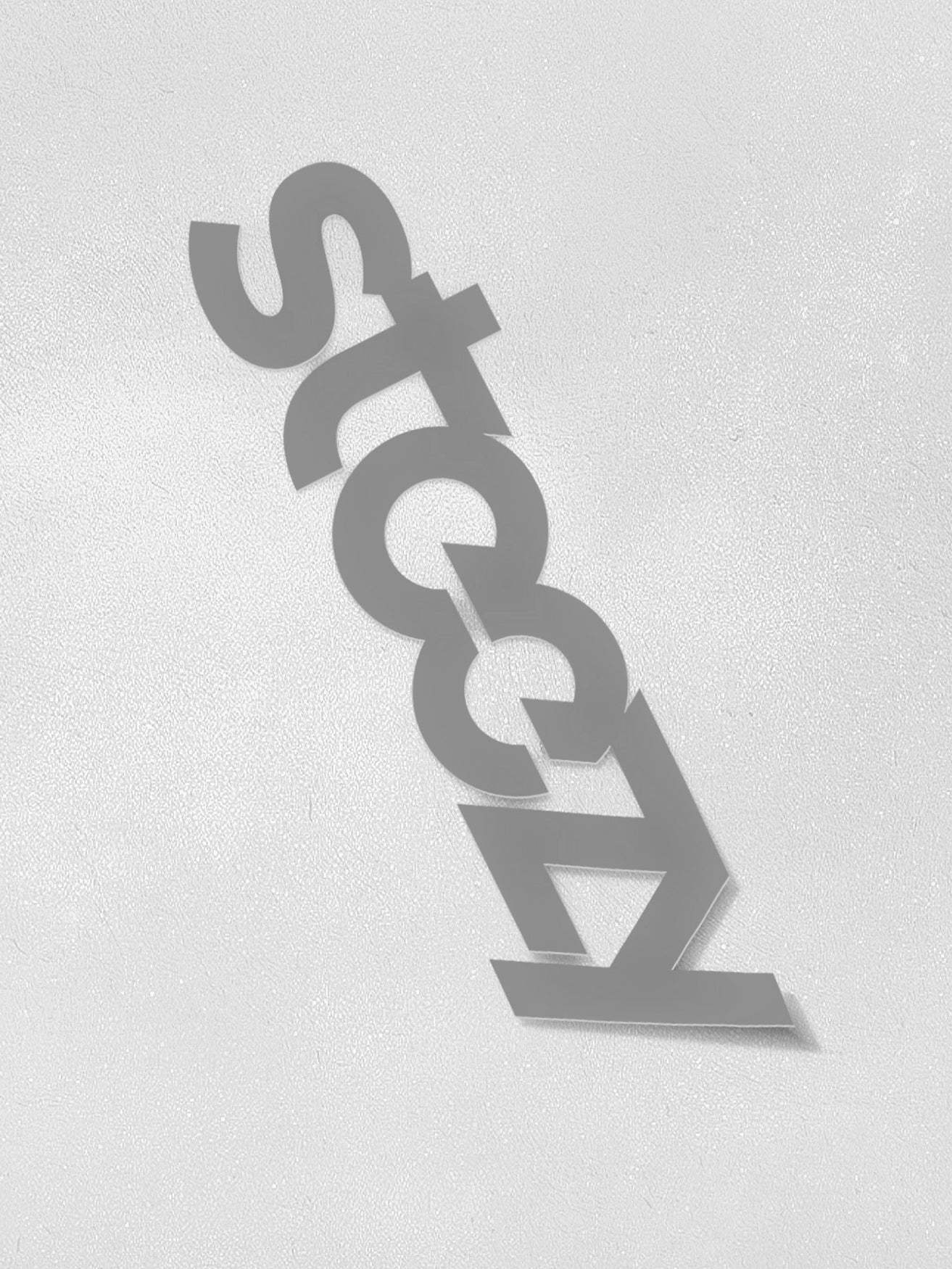 Gray 12 Inch Vinyl Steezy Sticker - STEEZY Clothing