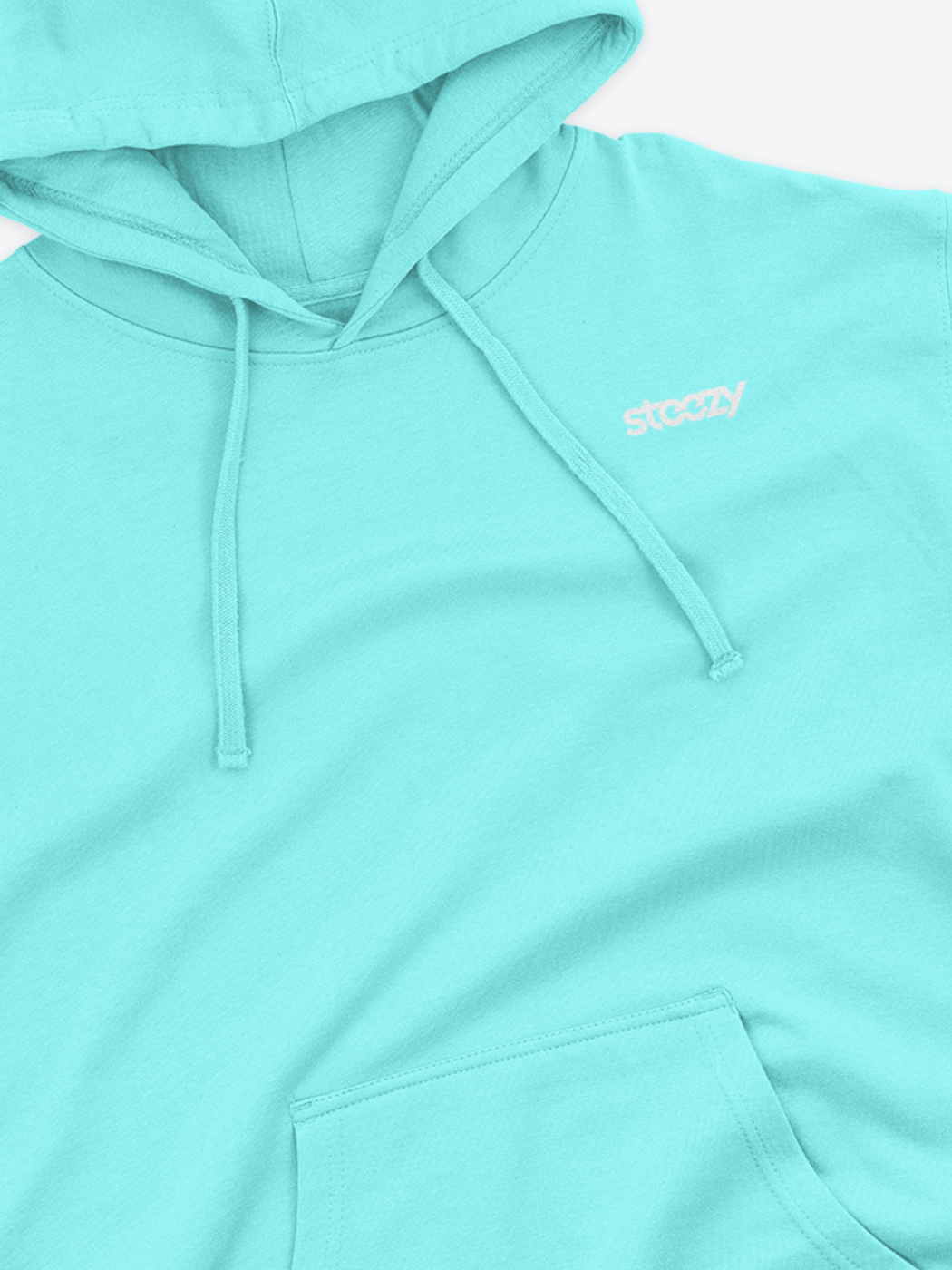 Mint Steezy Logo Left Chest Hoodie (S) - STEEZY Clothing