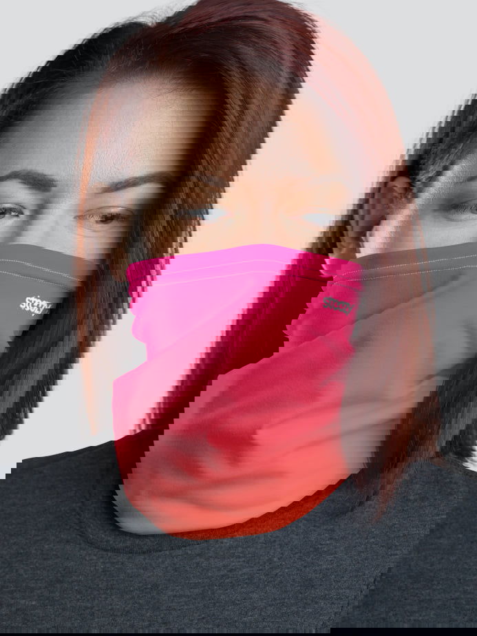 Neon Pink Fade Always Awesome Neck Gaiter - STEEZY Clothing