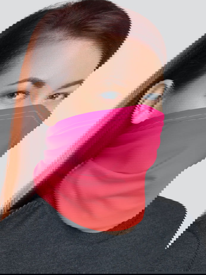 Neon Pink Fade Always Awesome Neck Gaiter - STEEZY Clothing