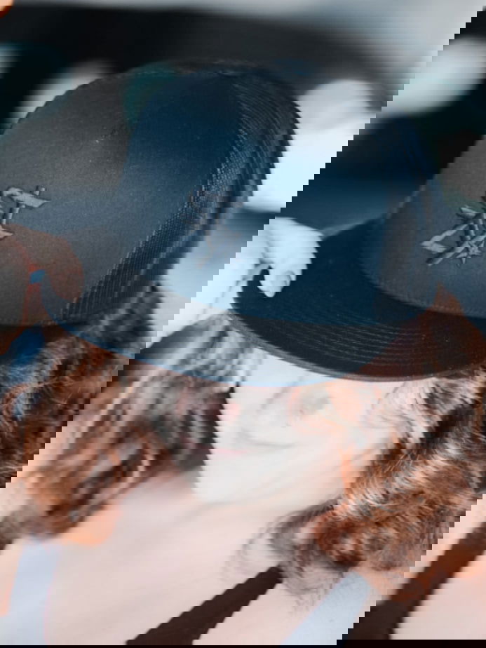 STZY Star Trucker Hat (Black/Black) - STEEZY Clothing