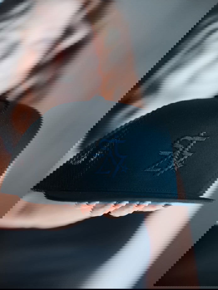 STZY Star Trucker Hat (Black/Black) - STEEZY Clothing