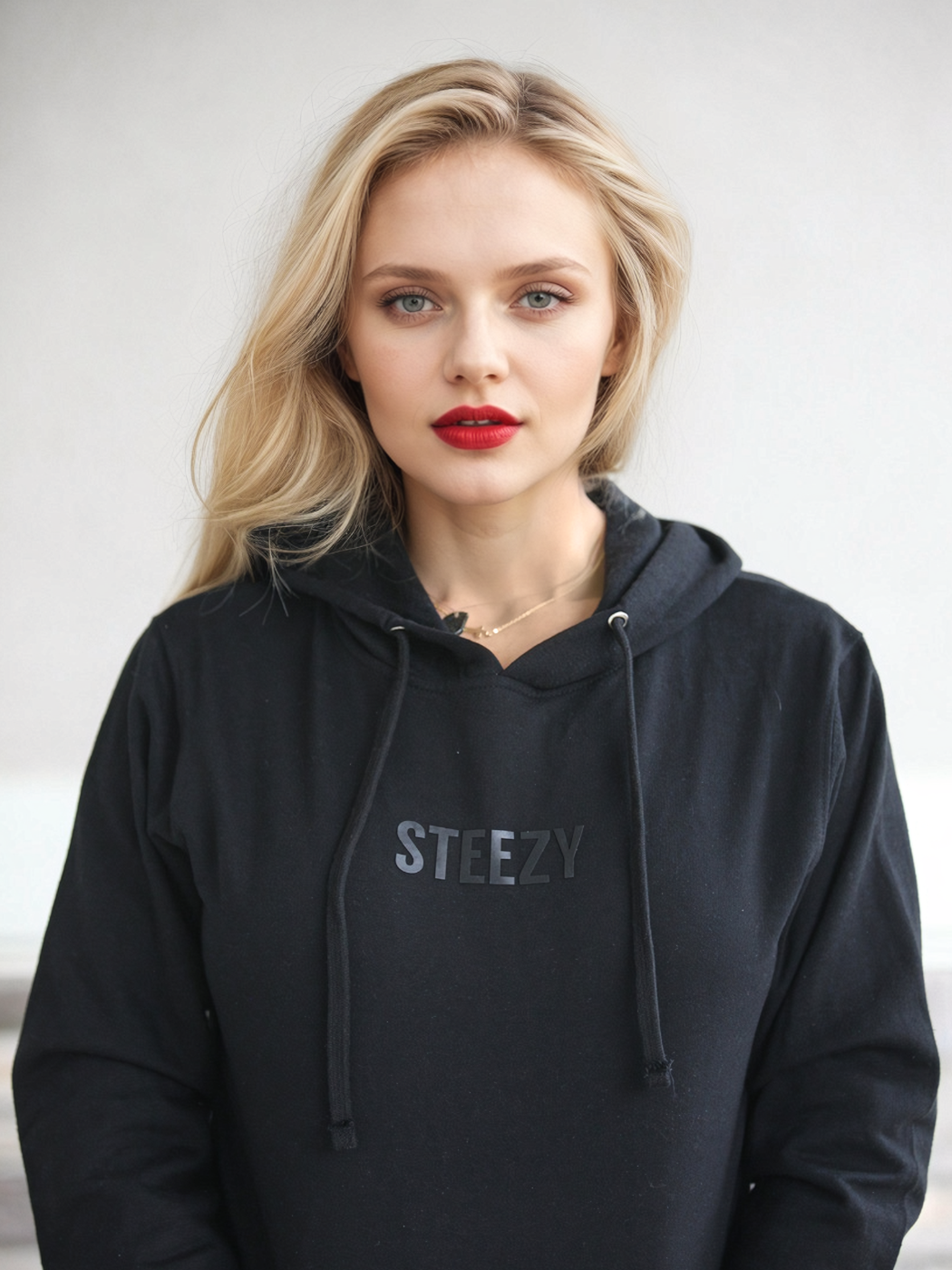 Steezy 3D Women's Lightweight Hoodie (Black) - STEEZY Clothing