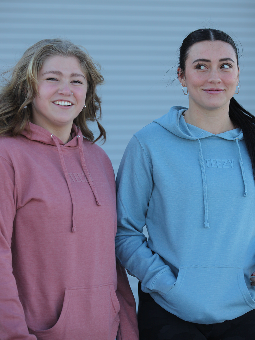 Steezy 3D Women's Lightweight Hoodie (Blue) - STEEZY Clothing