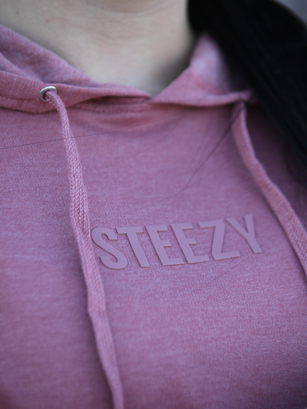 Steezy 3D Women's Lightweight Hoodie (Rose) - STEEZY Clothing