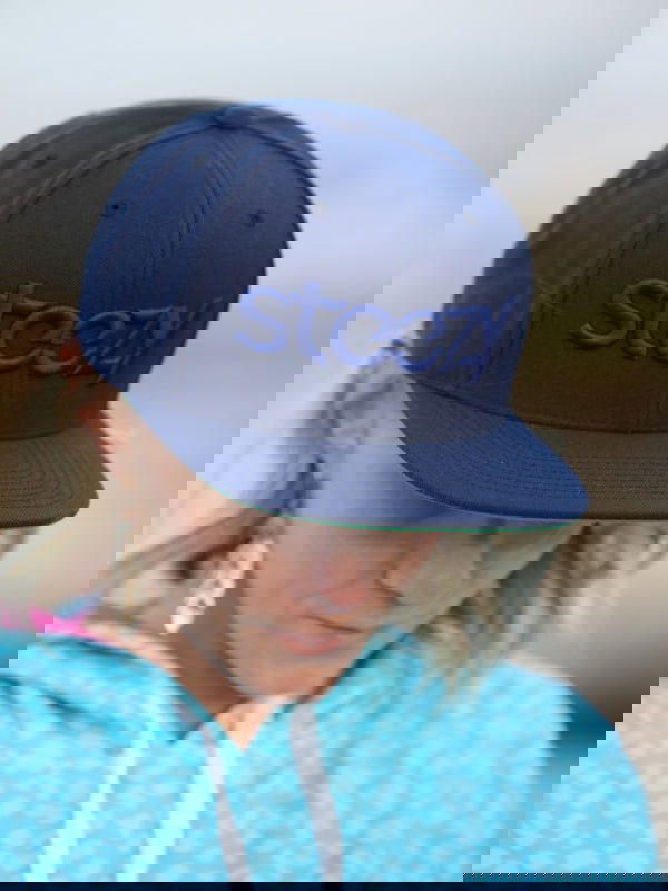 Steezy Logo Snapback Hat (Navy/Navy) - STEEZY Clothing