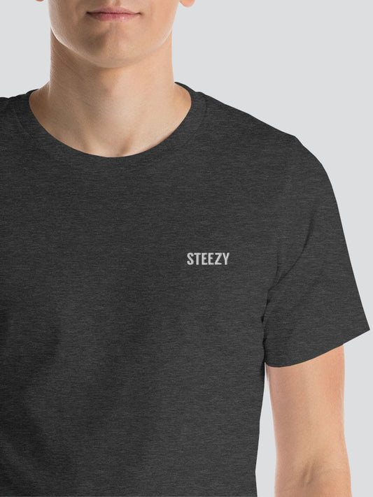 Steezy Text Left Chest Unisex Tee (M, L, 2XL) - STEEZY Clothing