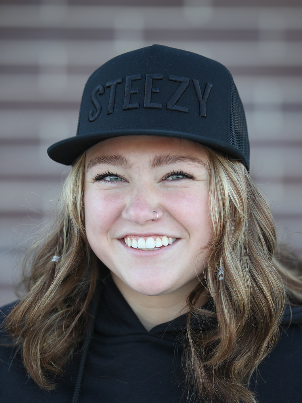Straight Steezy Trucker Hat (Black/Black) - STEEZY Clothing