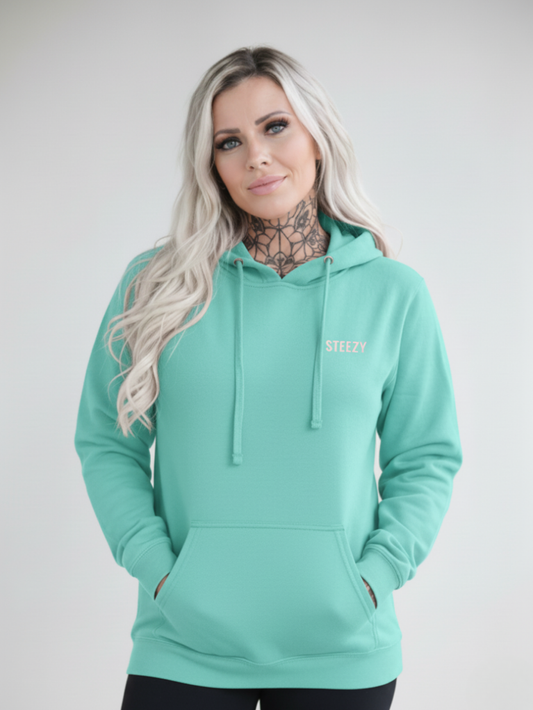 Mint Steezy Text Left Chest Hoodie (S)