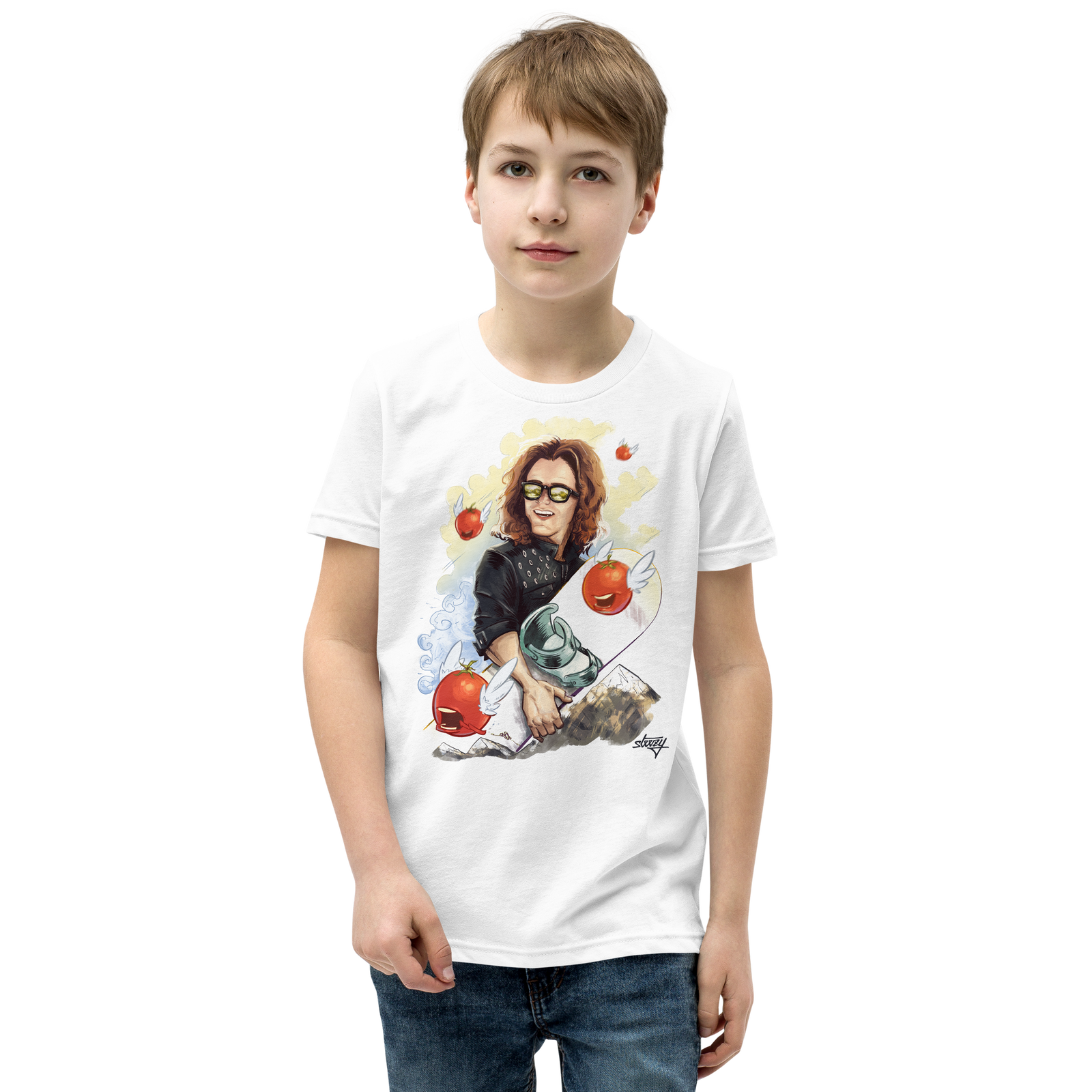 White Youth T-Shirt - STEEZY Clothing