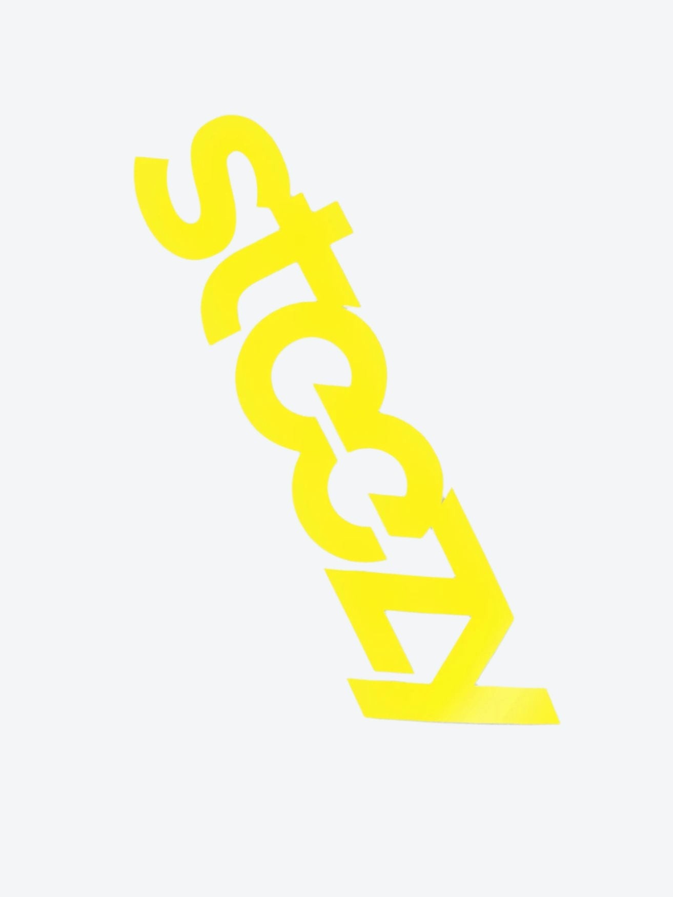 Yellow 12 Inch Vinyl Steezy Sticker - STEEZY Clothing
