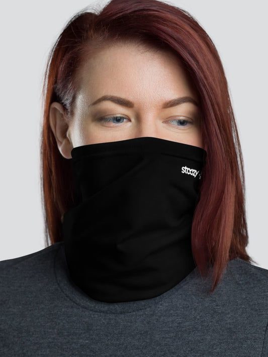 Black Snowboarding Makes Me Happy Neck Gaiter - STEEZY Clothing