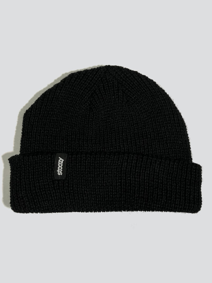 Black Steezy Beanie - STEEZY Clothing