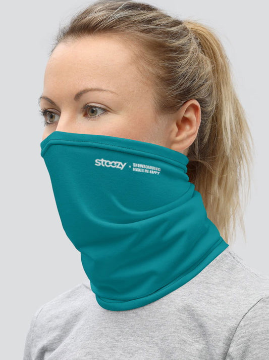 Blue Snowboarding Makes Me Happy Neck Gaiter - STEEZY Clothing