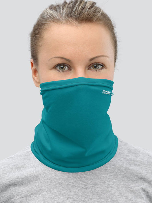 Blue Snowboarding Makes Me Happy Neck Gaiter - STEEZY Clothing