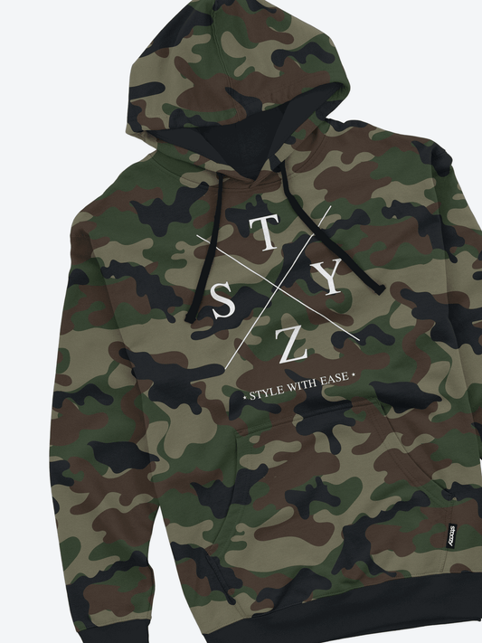 Camo X Hoodie - STEEZY Clothing