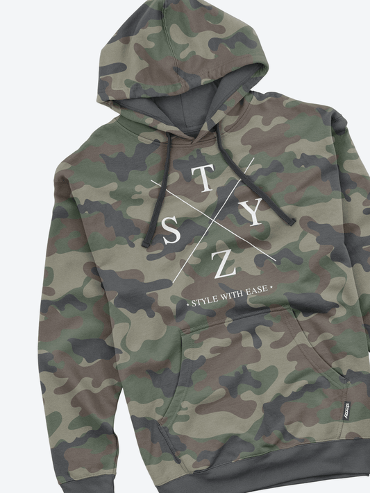 Camo X Hoodie - STEEZY Clothing