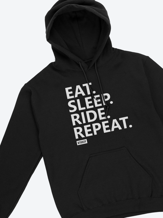 Eat Sleep Ride Repeat Hoodie - STEEZY Clothing