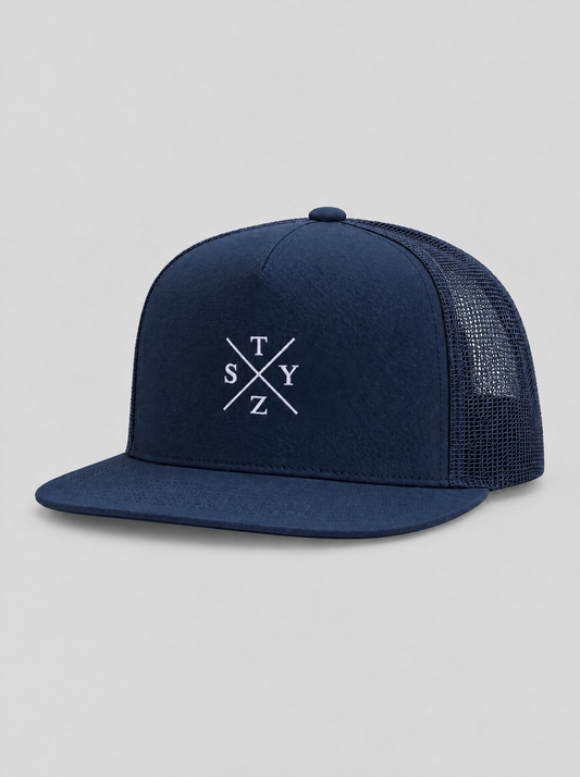 STZY X Trucker Hat (White/Navy)