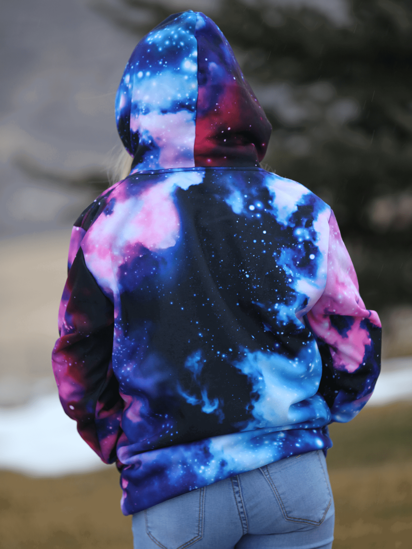 Blue galaxy sweatshirt shop