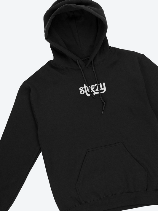 Risk Falling Hoodie (Black/White) - STEEZY Clothing