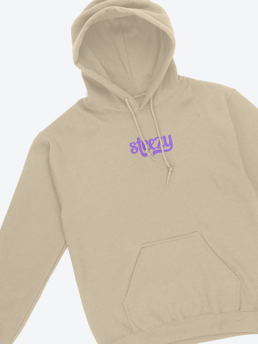 Risk Falling Hoodie (Sand/Purple) - STEEZY Clothing