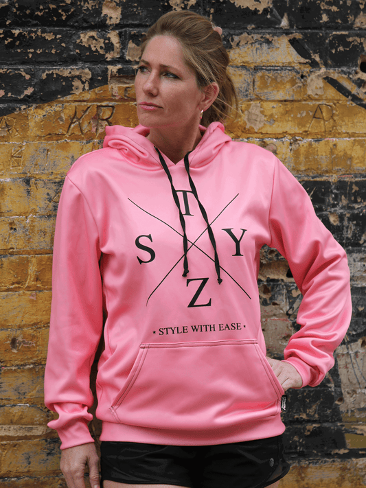 STZY X Hoodie (Pink) - STEEZY Clothing