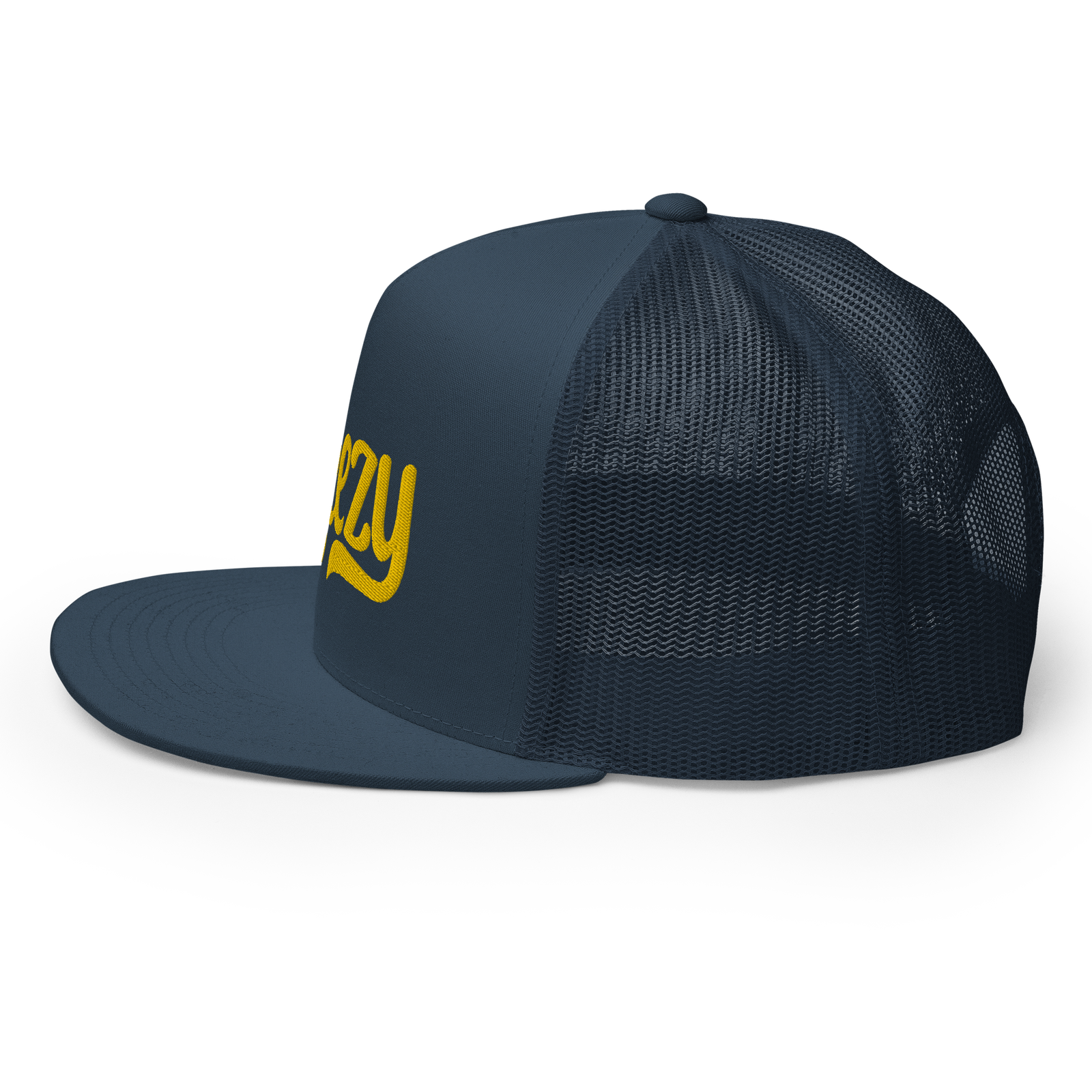 Steezy Groovy Trucker Hat (Gold/Navy) - STEEZY Clothing