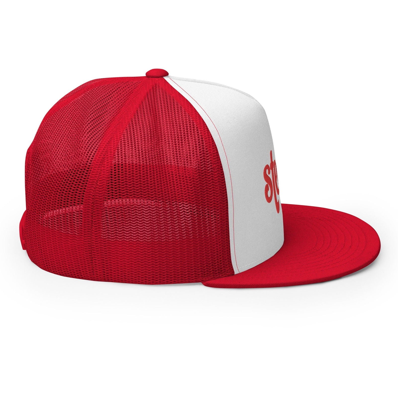 Steezy Groovy Trucker Hat (Red/R&W) - STEEZY Clothing