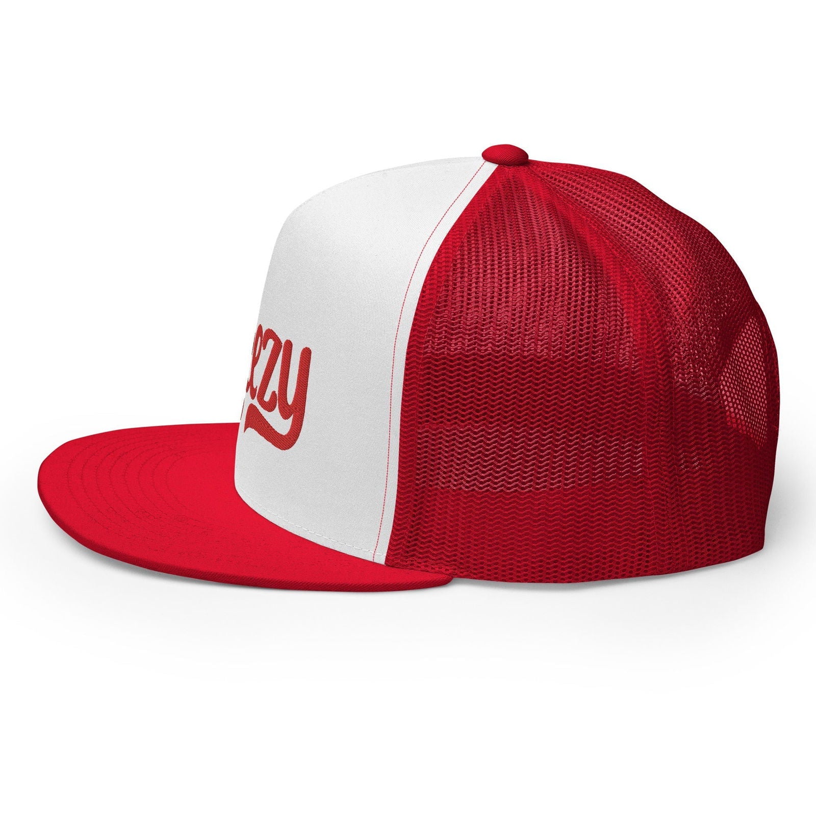 Steezy Groovy Trucker Hat (Red/R&W) - STEEZY Clothing