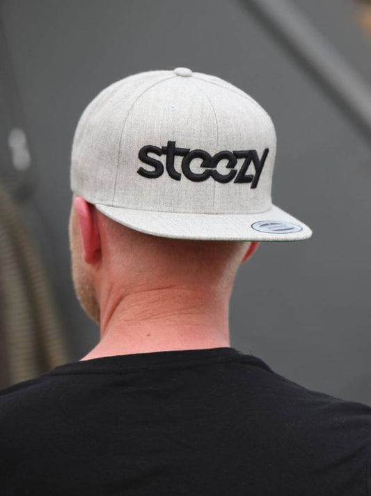 Steezy Logo Snapback Hat (Black/Gray) - STEEZY Clothing