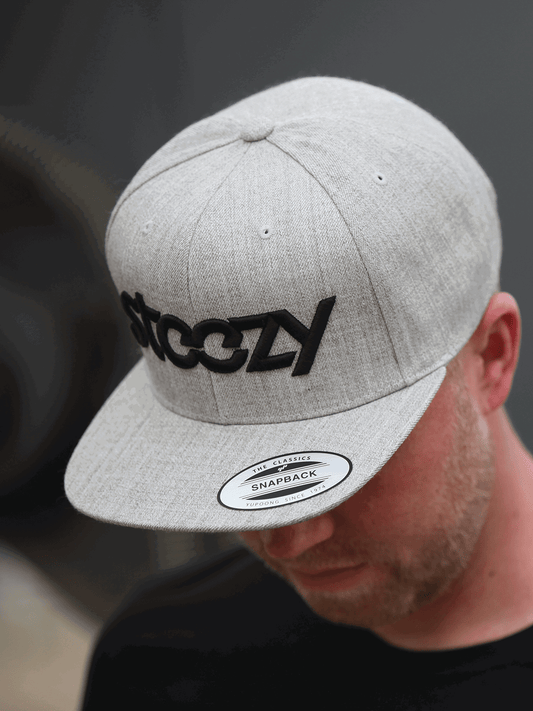 Steezy Logo Snapback Hat (Black/Gray) - STEEZY Clothing