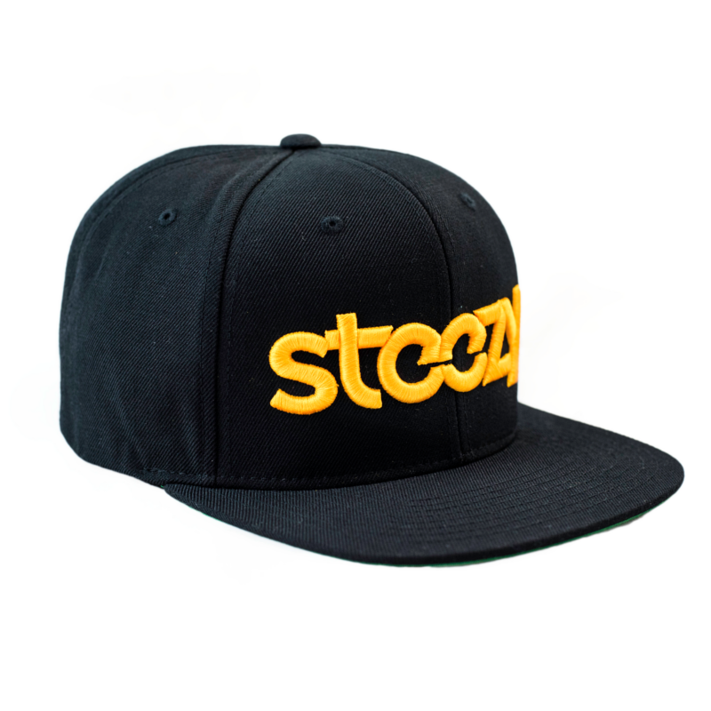 Steezy Logo Snapback Hat (Yellow/Black) - STEEZY Clothing