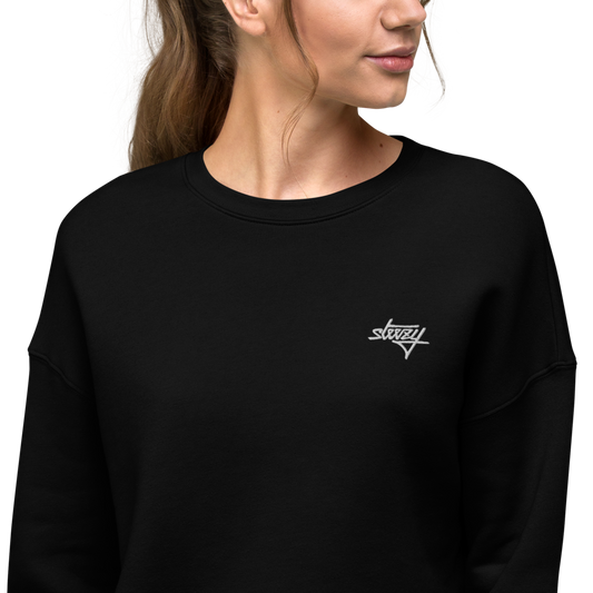 Steezy Script Crop Sweatshirt - STEEZY Clothing