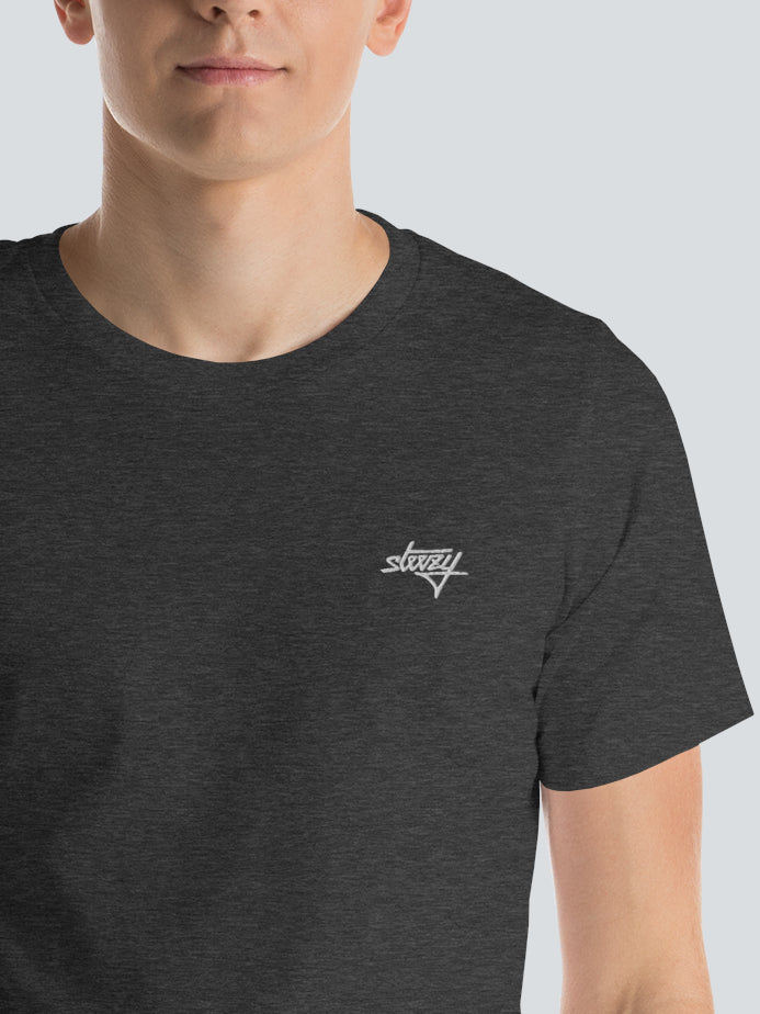 Steezy Script Embroidered Tee - STEEZY Clothing