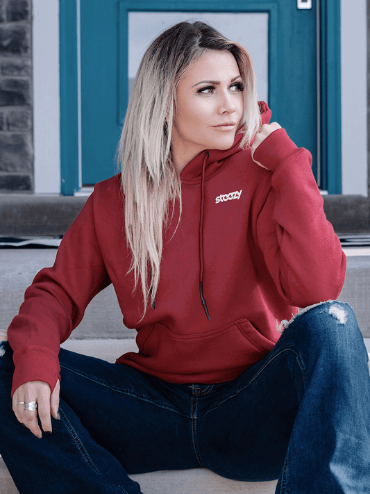 Steezy Session Hoodie (Maroon) - STEEZY Clothing