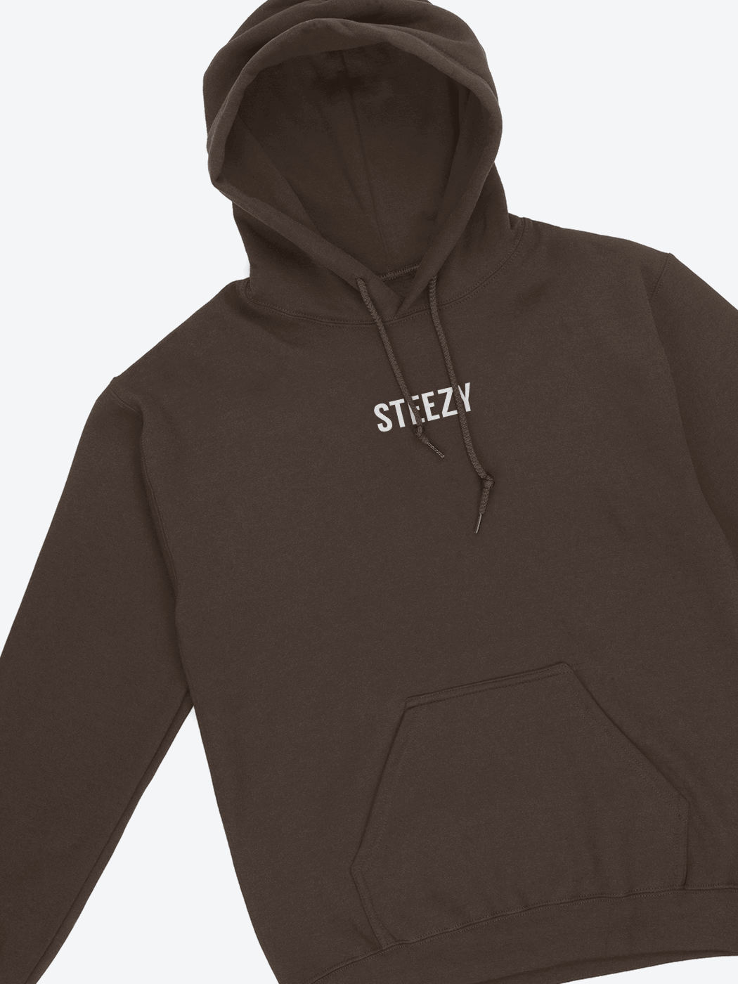 Steezy Text Center Embroidered Hoodie - STEEZY Clothing