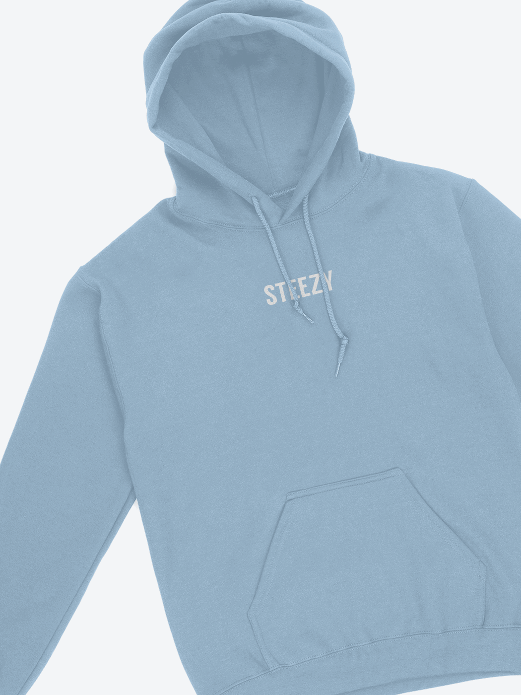 Steezy Text Center Embroidered Hoodie - STEEZY Clothing