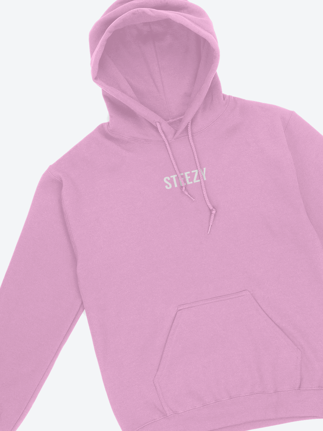 Steezy Text Center Embroidered Hoodie - STEEZY Clothing