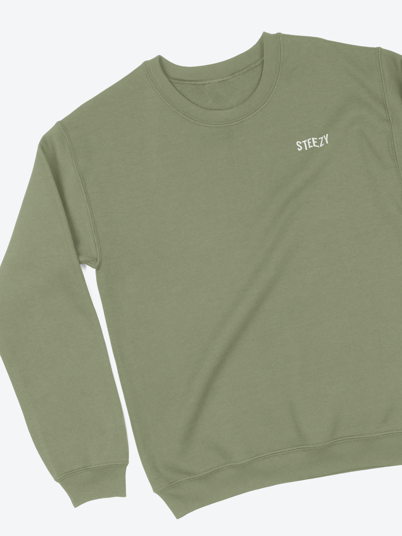 Steezy Text Embroidered Sweatshirt - STEEZY Clothing