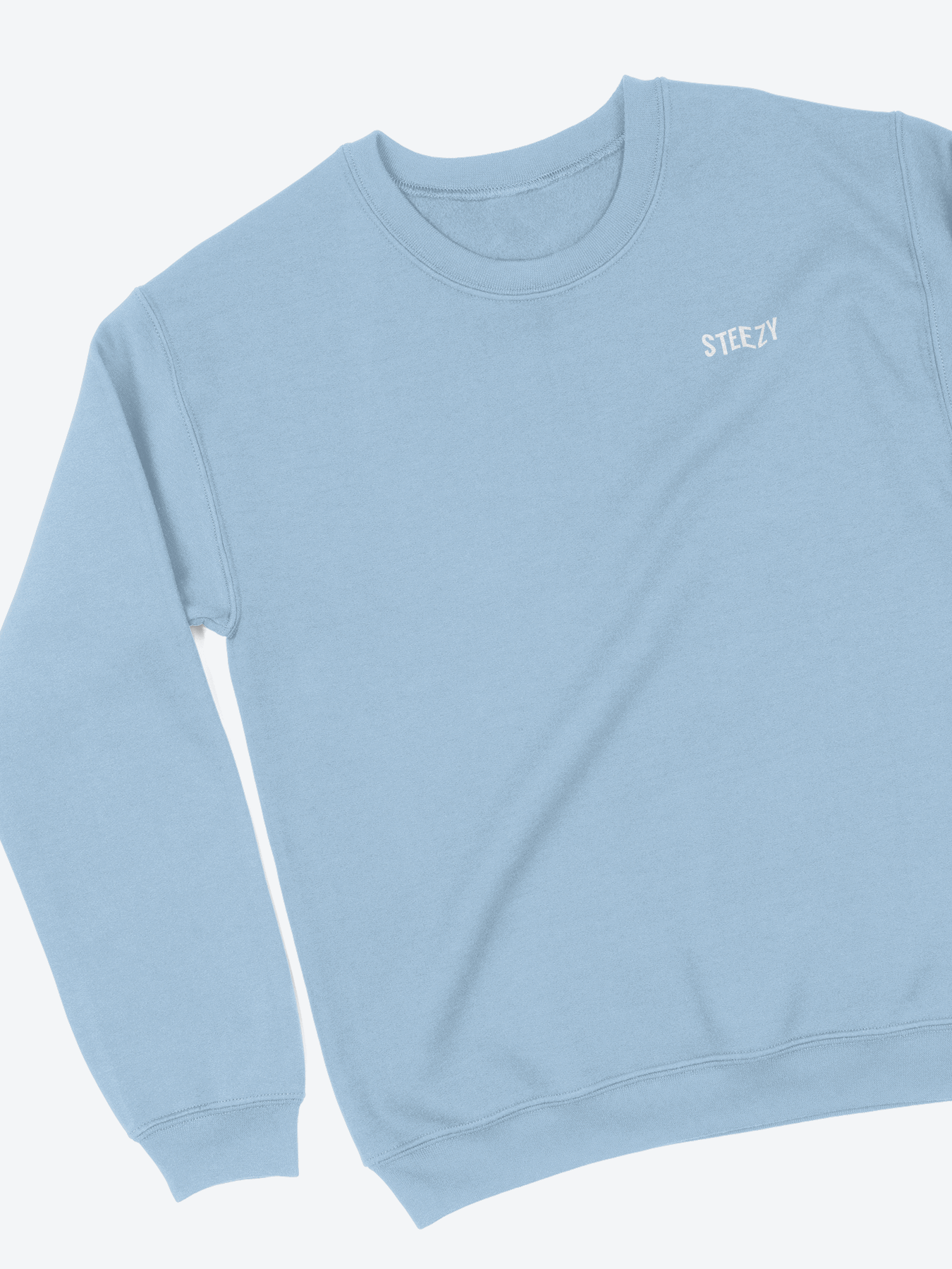 Steezy Text Embroidered Sweatshirt - STEEZY Clothing