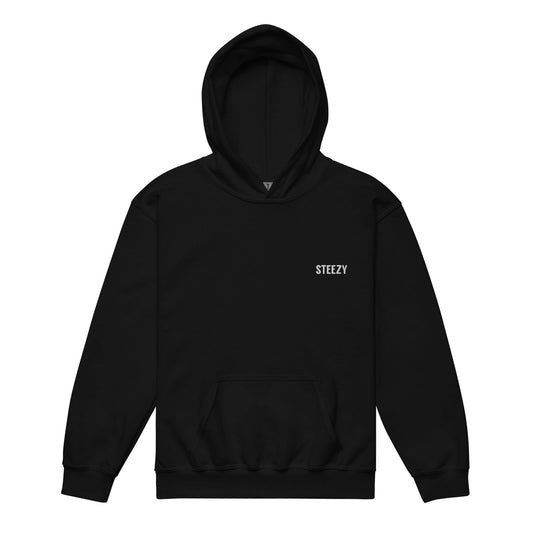 Steezy Text Embroidered Youth Hoodie - STEEZY Clothing