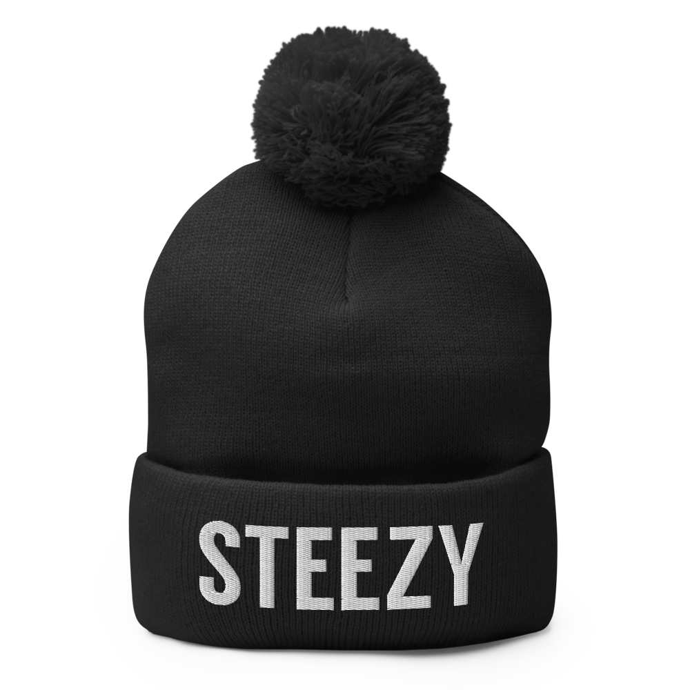 Straight Steezy Pom-Pom Beanie - STEEZY Clothing