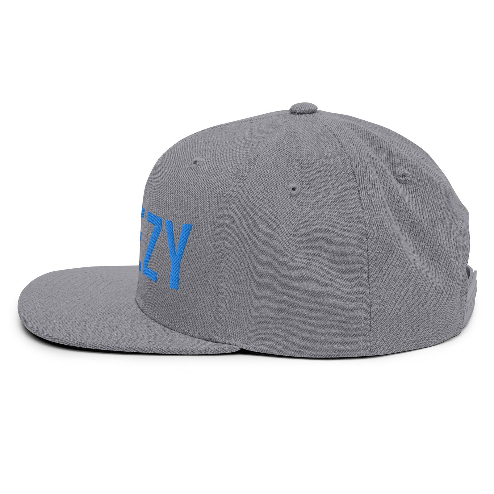 Straight Steezy Snapback Hat (Teal/Gray) - STEEZY Clothing