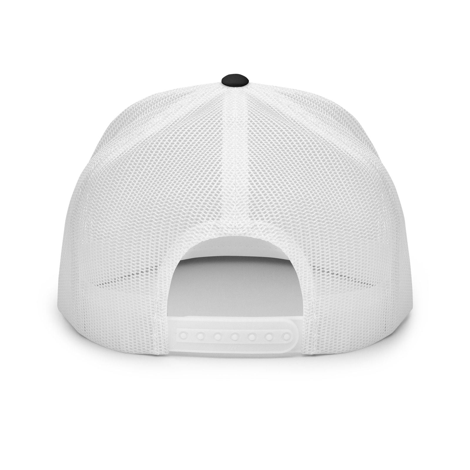 Straight Steezy Trucker Hat (White/B&W) - STEEZY Clothing