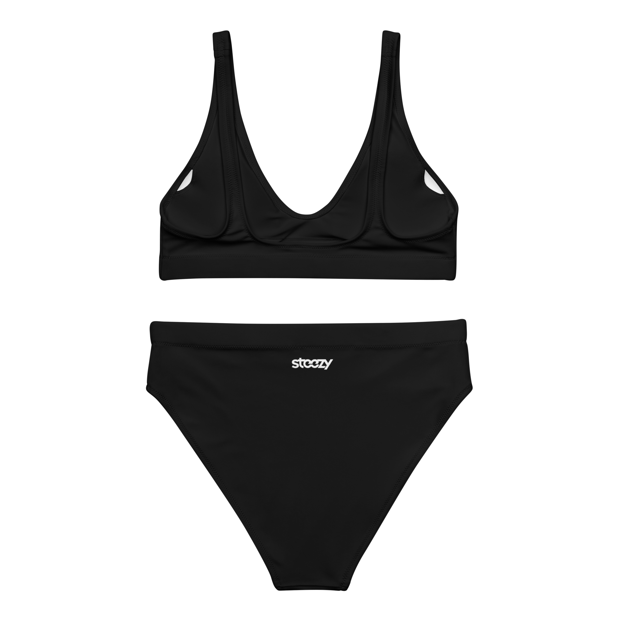 Steezy Black High-Waist Bikini