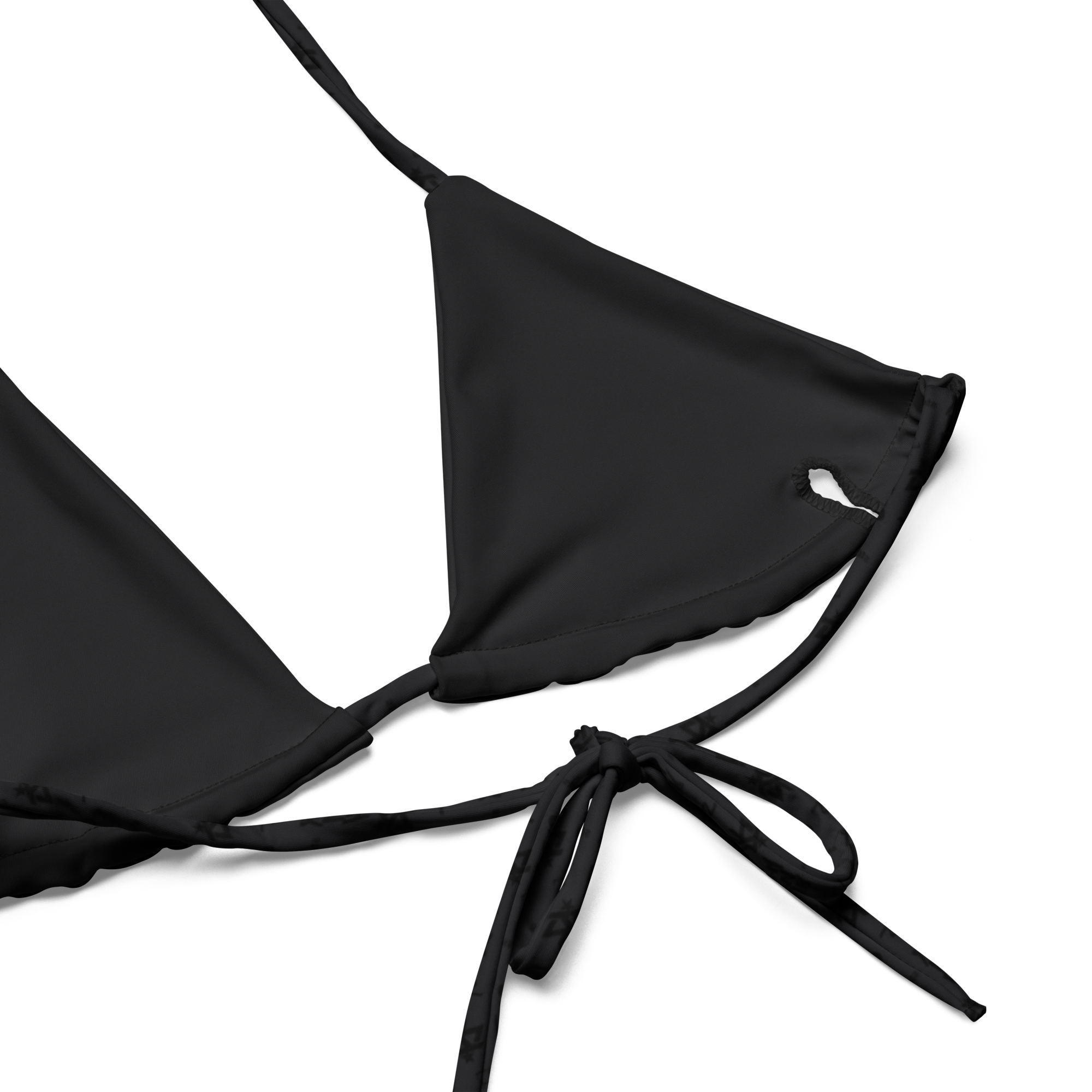 Steezy Dark Gray String Bikini