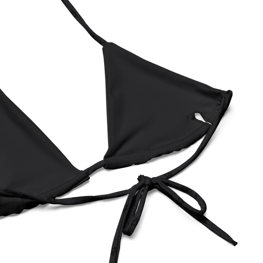 Steezy Dark Gray String Bikini